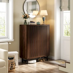 Acanthe 24 Pair Shoe Storage Cabinet with 2 Shutter Doors